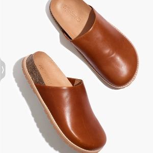 Madewell The Layne Clog Mule in Leather 9 like NEW